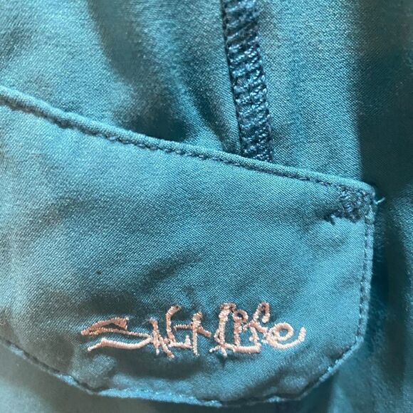 Salt Life Mens SLX/OD Board-shorts Size 30 Surf Skull Print Blue - Picture 3 of 9